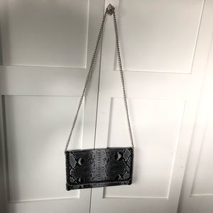 Snakeskin clutch (w/ strap)